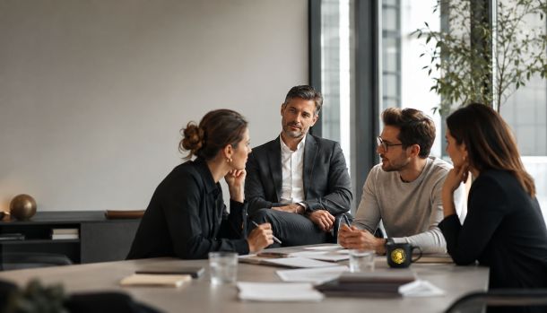 Manager observant son équipe pour apprendre du terrain et ajuster sa posture managériale